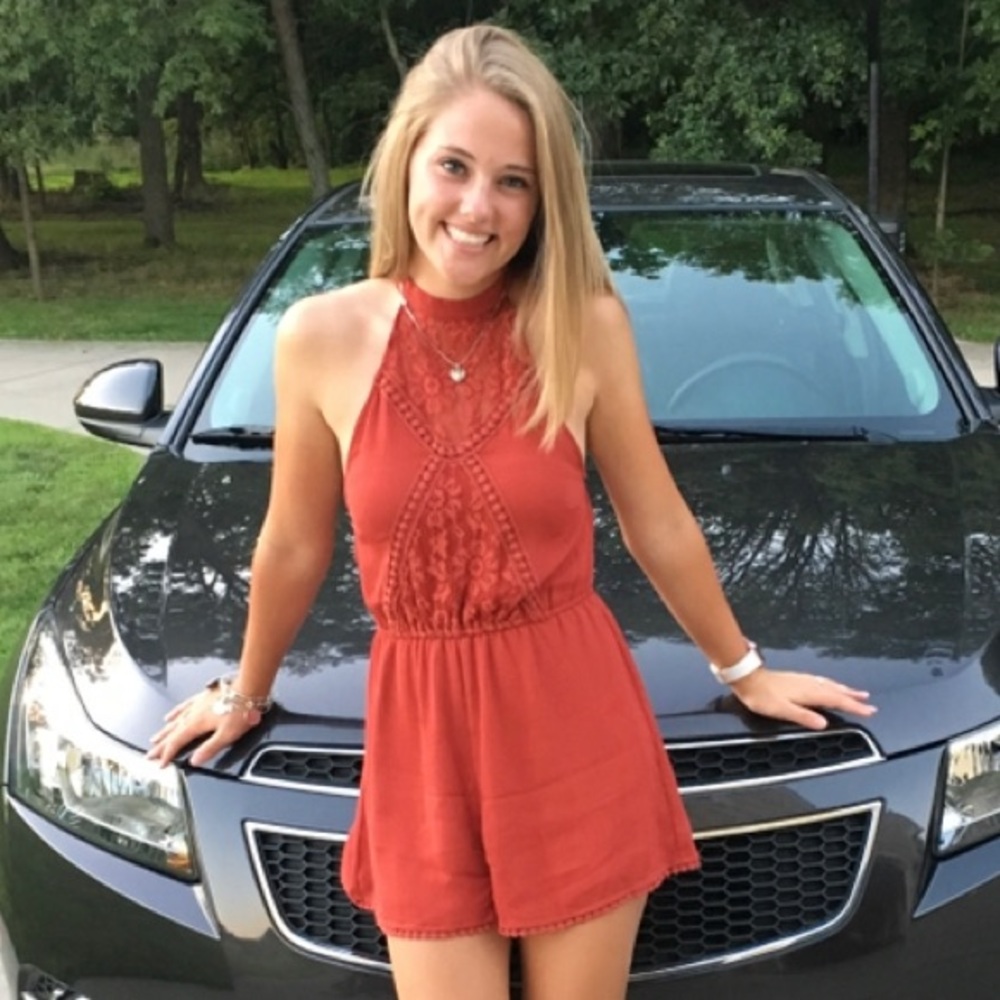 Love, Fire Halter Style Romper • Size XS